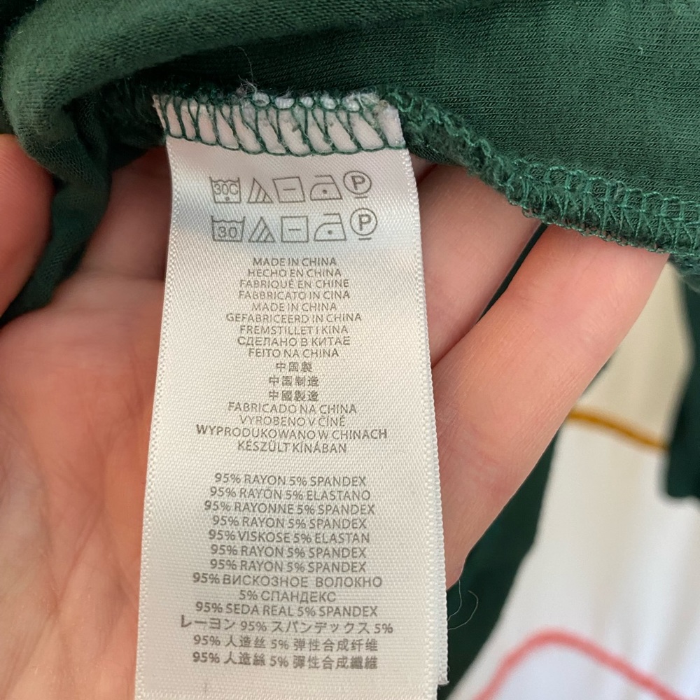 Michael Kors cowl neck top - gold accents- super soft- hunter green - Picture 4 of 6